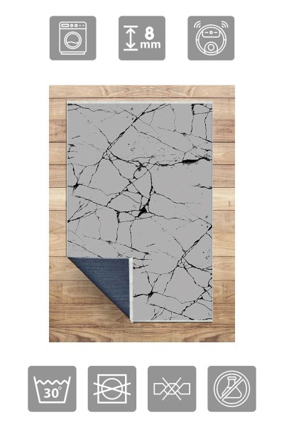 Waschbarer Teppich JE Premium Marmor Classic Design