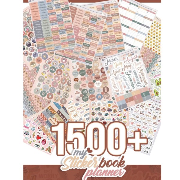 Planner Sticker Set – Über 1500 Sticker für Bullet Journals, Kalender & Scrapbooking