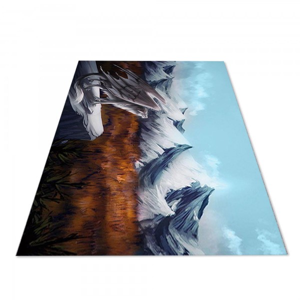 Jungengel Textilien Waschbarer Teppich Läufer Anime Dragon Antirutsch 12x Größen Gaming