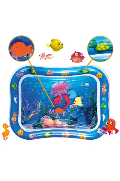 Circle Toys Wasser-Spielmatte "Tummy Time" – sensorische Aktivitätsmatte für Babys ab 3+ Monaten