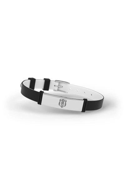 Beşiktaş Fan-Armband – Offiziell lizenziert, Schwarz-Weiß, verstellbar