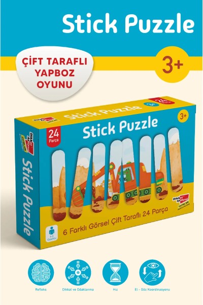 Doppelseitige Holz‑Stäbchen für visuelles Denken & Fokus (ab 3 Jahren)