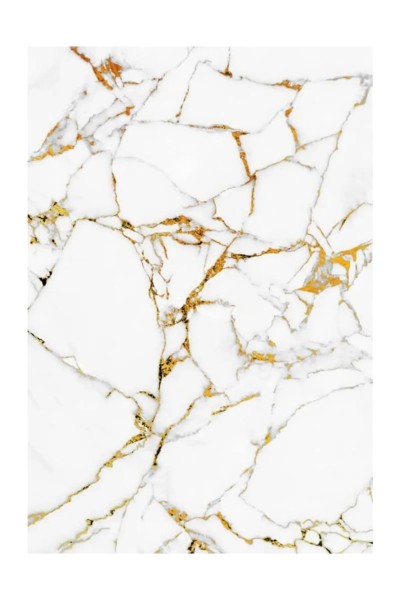 10'lu Bien Home Kendinden Yapışkanlı Köpük 30x60 Cm Beyaz Altın Mermer Desen Banyo Pvc Panel-mr710
