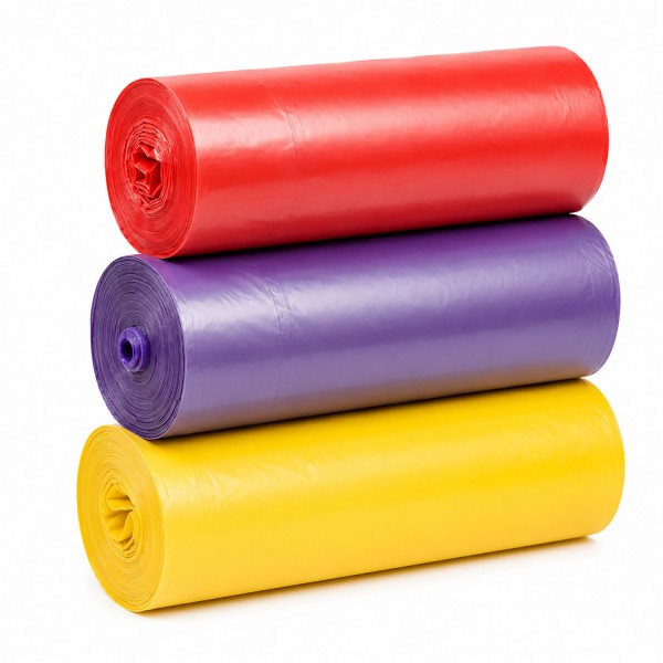 Duftende Müllbeutel 30 Stück 60 Liter 65x70 cm Zugband Müllsäcke reißfest auslaufsicher 3 Rollen