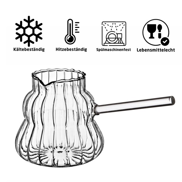 Exklusiver Glas Espressokocher 450ml