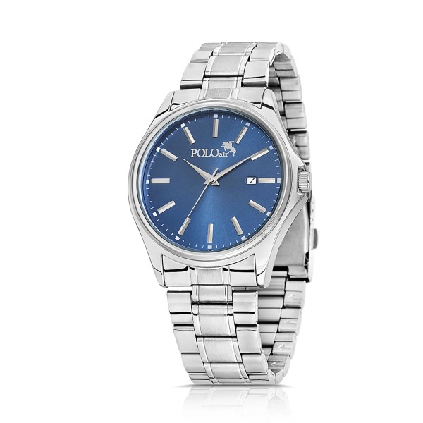 polo air Takvimli Erkek Kol Saati Lacivert Gümüş Renk PL-7040E2x