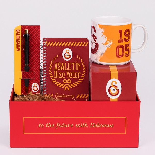 Geschenkbox Galatasaray Fan Lizenziert Notizbuch Kugelschreiber Kugelschreiber