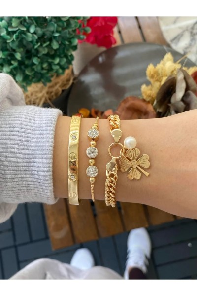 Jack Ferrero Damen Armband 3er-Set – Farb- & Glanzgarantie, Geschenkbox enthalten