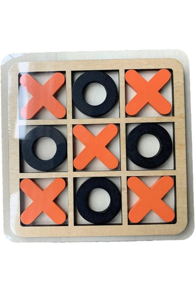 MartinaCole XO Spiel – Holz X‑O Blöcke für Strategie & Logik (ab 3+ Jahre)