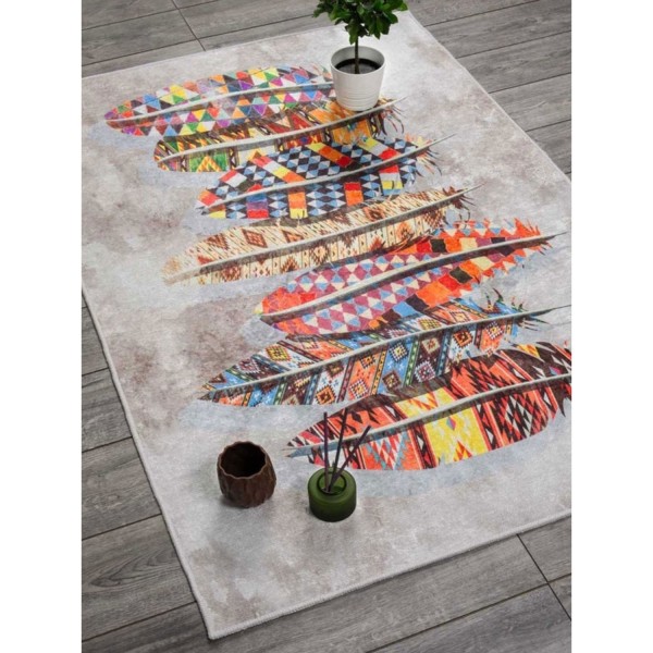 Designteppich Modern Multi Feder Wohnzimmer Teppich Läufer 8mm 8x Größen