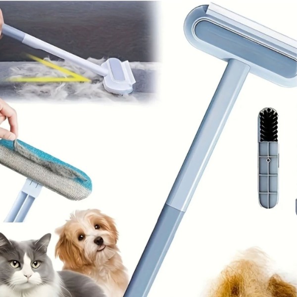 Tierhaarentferner Bürste 4-in-1 – Fussel- & Haarentferner für Sofa, Teppich, Kleidung