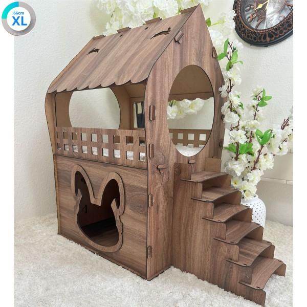 Hasenhaus XL 2 Etagen Kaninchenhaus Tierhaus Hasennest Hasenhütte Hasenbett