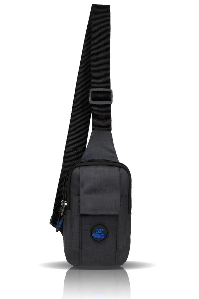 Unisex Bodybag aus Leinen – Brust-, Schulter- & Bauchtasche mit Handyfach