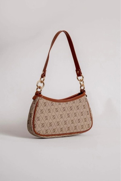 Damen Schultertasche mit Muster – Vizon, geräumig & stilvoll