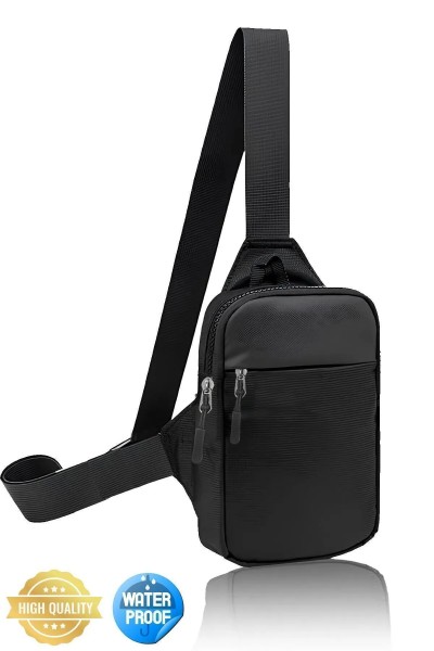 Unisex Bodybag aus Impertex – Brust-, Schulter- & Gürteltasche mit Handyfach