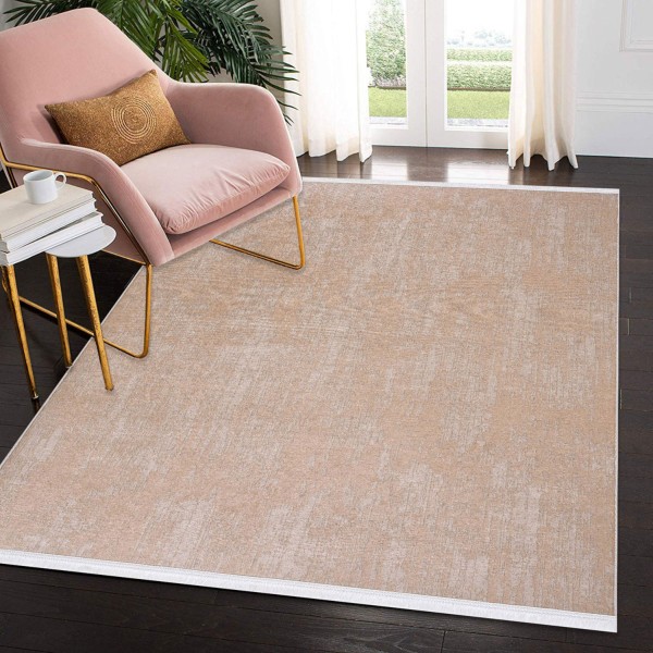 Teppichläufer 80x150cm Sandiger Charme Flurteppich Waschbar 30°C Läufer Flach Teppich